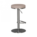 Tabouret de bar Taube en acier inoxydable, hauteur d'assise réglable 57 - 82 cm_04