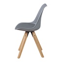 Wohnling, lot de 2 chaises de salle à manger rétro Lima gris_04