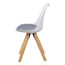 Wohnling, lot de 2 chaises de salle à manger rétro Lima, blanc/gris_04