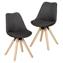 Wohnling, lot de 2 chaises de salle à manger rétro Lima anthracite_01