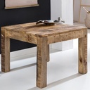 Table basse RUSTICA 60 x 60 x 47 cm bois de manguier naturel massif_01