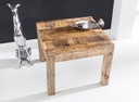 Table basse RUSTICA 60 x 60 x 47 cm bois de manguier naturel massif_04