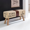 Design Turnbock Banc CANVAS Marron 91 x 51 x 30 cm_01