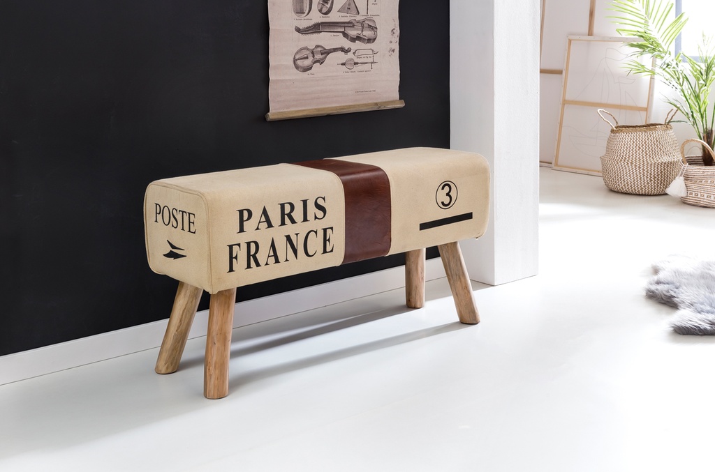 Design Turnbock Banc CANVAS Marron 91 x 51 x 30 cm_02