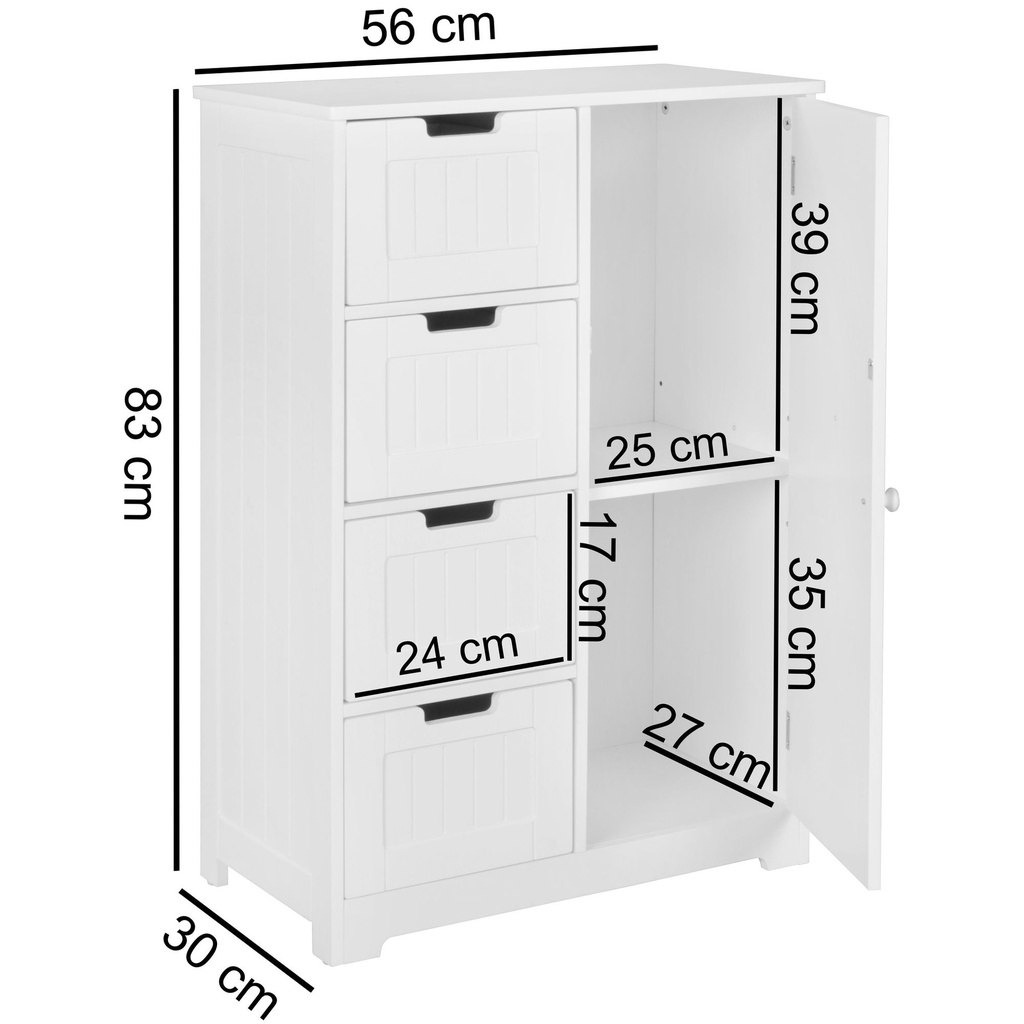 Design meuble de salle de bain LUIS style maison de campagne bois MDF 56 x 83 x 30 cm blanc_03