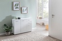 Commode avec portes et tiroirs 107x79x35 cm bois blanc_02