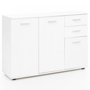 Commode avec portes et tiroirs 107x79x35 cm bois blanc_09