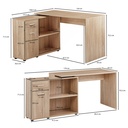 Bureau d'angle Design avec étagère Sonoma 120 x 75,5 x 106,5 cm_03