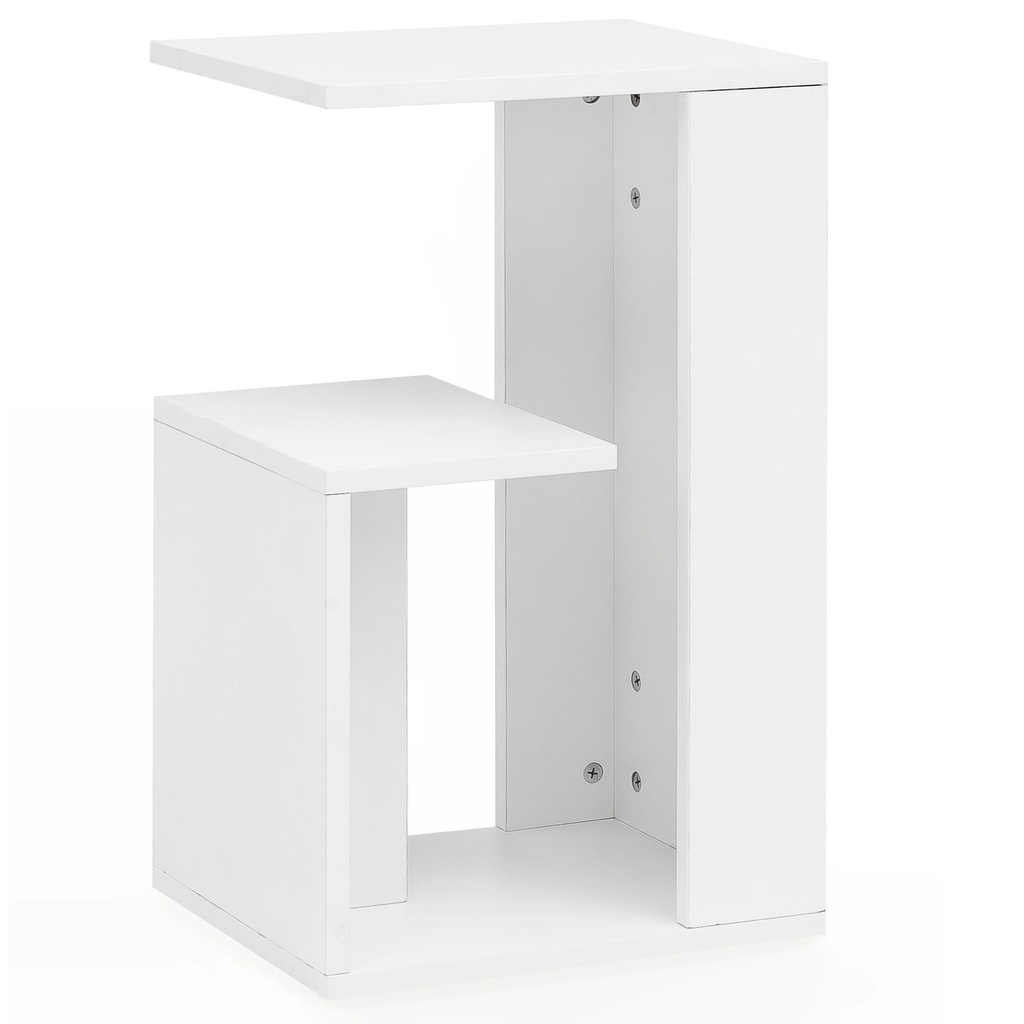 Table d'appoint 35 x 29,5 x 60 cm design bois blanc_08