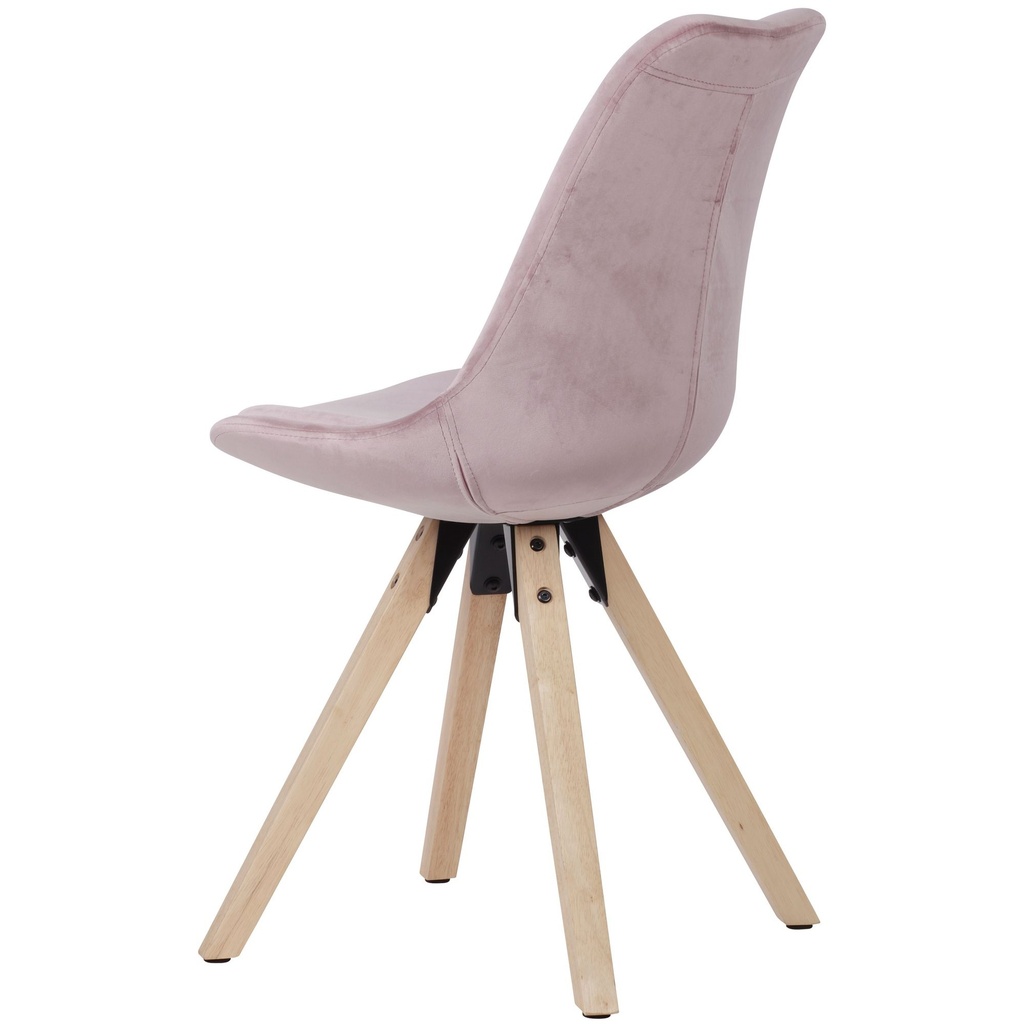 Soft dining chair set de 2 sans accoudoirs en rose_05