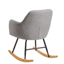 Rocking chair gris clair 71x76x70cm design Malmo tissu / bois_04