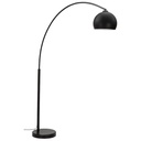 Lampadaire design métal arqué noir mat Greysen