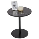 Table d'appoint marbre noir Lizbeth