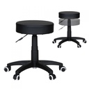 Tabouret Leon S Tabouret de Travail Design Simili Cuir Noir