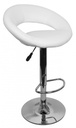 Tabouret de bar Crete revêtement simili cuir blanc