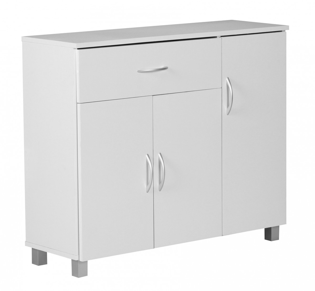 Buffet design JARRY 90 x 75 x 30 cm blanc