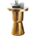 Table d'appoint design DELYLA 43x59x43 cm aluminium or