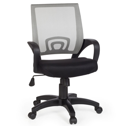 [A09422] Chaise de Bureau Rivoli Gris Chaise de Bureau avec Accoudoir