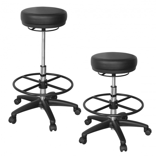 [A09454] Tabouret de travail Roland Noir