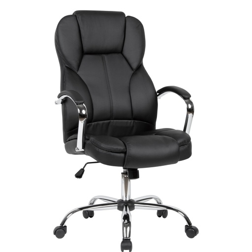 [A09490] Housse de fauteuil de direction simili cuir noir