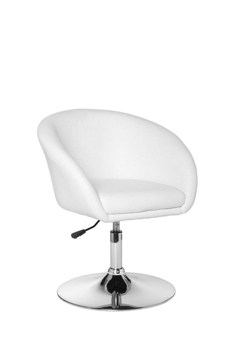 [A09532] Fauteuil de Relaxation Design Simili Cuir Blanc