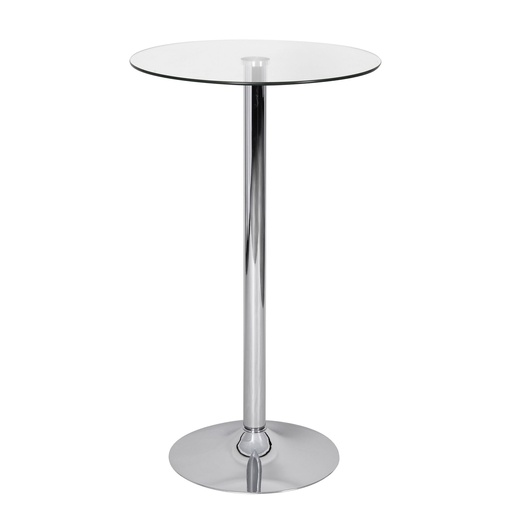 [A09534] Table de bar Zamora II argent