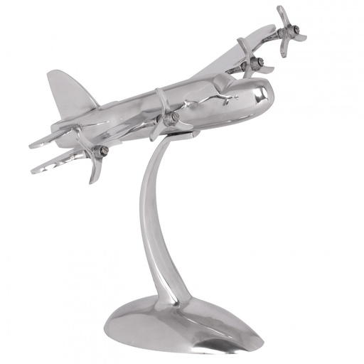 [A09679] Hélice d'avion décorative Design en aluminium argenté