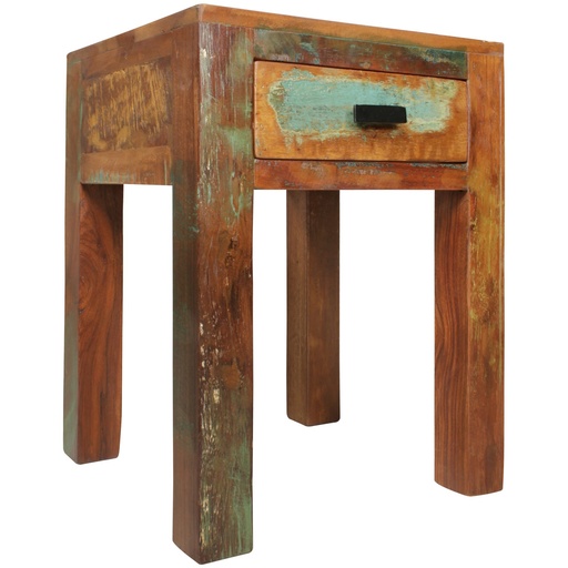 [A09747] Table de chevet Calcutta 40 x 40 x 55 cm