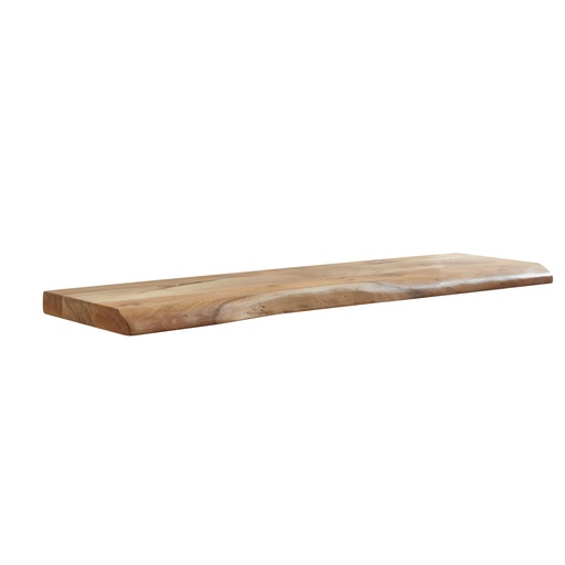 [A10186] Étagère murale avec bord d'arbre, bois d'acacia massif, 100 cm, étagère flottante design, étagère murale solide, étagère en bois naturel, étagère suspendue de style maison de campagne