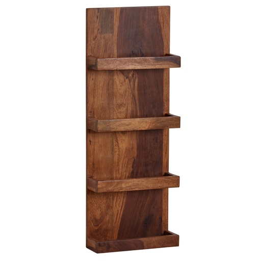 [A10198] Étagère murale 30 x 80 x 10 cm en bois massif Sheesham Étagère suspendue moderne flottante Grand design Étagère flottante Étagère suspendue Salon WL6.532