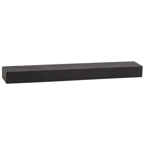 [A10340] Étagère murale 120x10x20 cm Bois massif de manguier / Aspect pierre Étagère suspendue Design moderne Étagère flottante rectangulaire Anthracite WL6.785