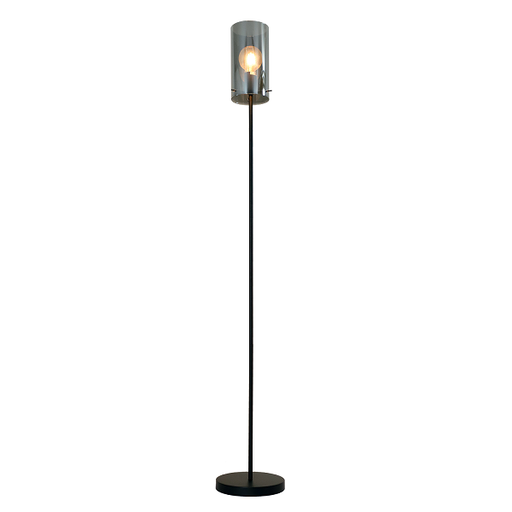 [A00049] Lampadaire subtile Hawi verre fumé